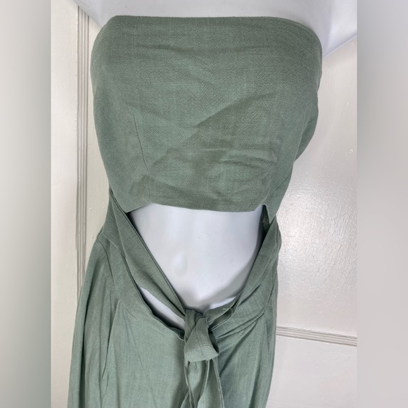 Hello Molly NWT Pop Records Olive Strapless Jumpsuit - Picture 9 of 14